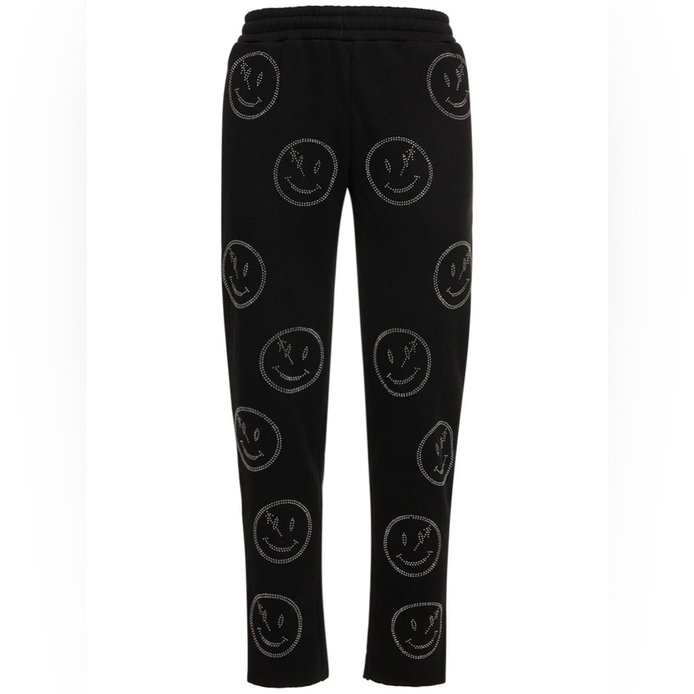RetroVert All Over Rhinestone Smiley Sweatpants